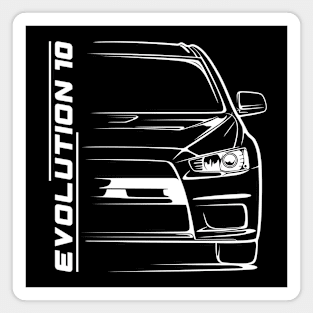 Lancer Evolution X Silhouette Magnet